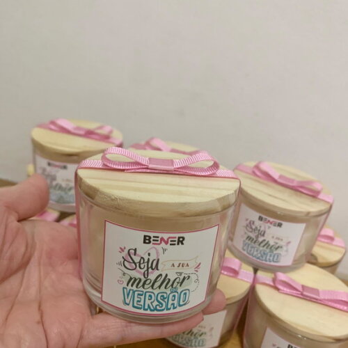 Brinde Empresarial Dia da Mulher Vela Aromática