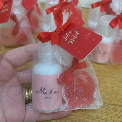 Brinde Natal Mini Creme Hidratante + Sabonetinho de Rosa