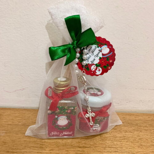 Brinde Natal Vela Aromática Vidro + Aromatizador Vidro