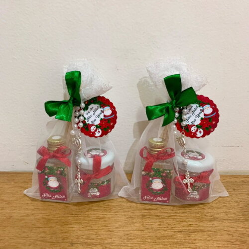 Brinde Natal Vela Aromática Vidro + Aromatizador Vidro