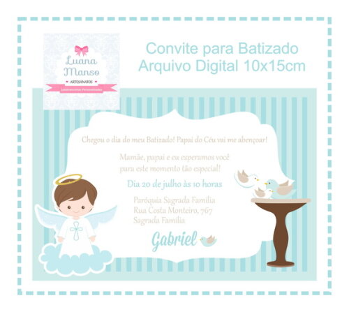 Convite Batizado - Arquivo Digital