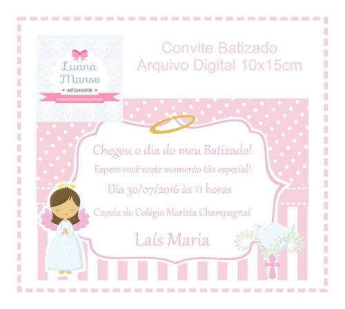 Convite Batizado - Arquivo Digital