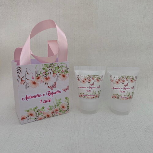 Kit jardim encantado Hidratante + Álcool gel + sacolinha