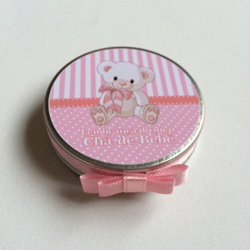 Latinhas Mint to be Chá de Bebê Ursinha