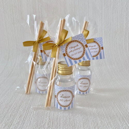 Lembrança 50 anos Aromatizador Azul e dourado