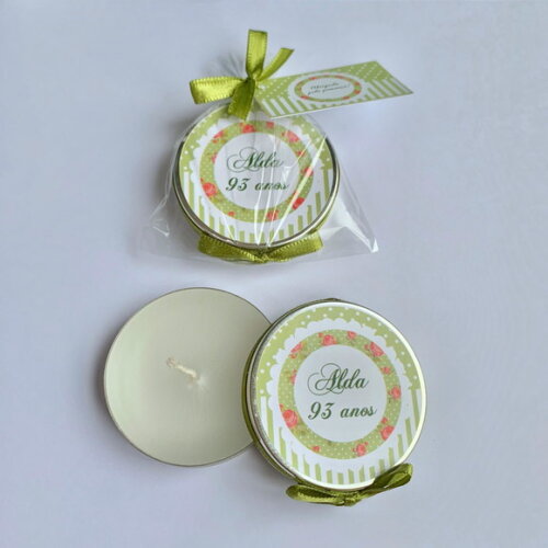 Lembrança 80 anos Vela Aromática