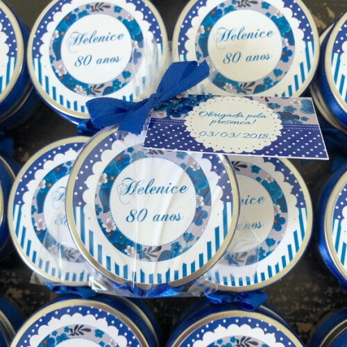 Lembrança 80 anos Vela Aromática
