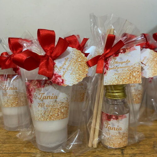 Lembrança Aniversário Hidratante + Aromatizador