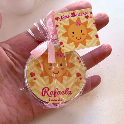 Lembrança aniversário Vela Aromática sol