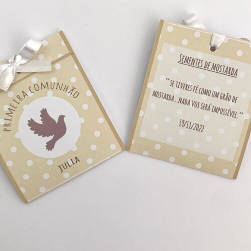 Lembrança Batizado Sementinha Divino