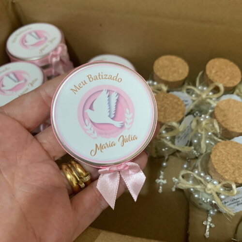 Lembrança Batizado Vela Aromática Divino