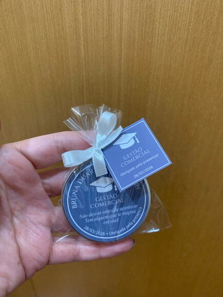 Lembrança Formatura Gestão Comercial Vela Aromática