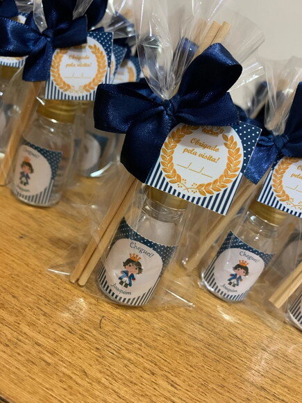 Lembrança Maternidade Aromatizador Principe Coroa Azul