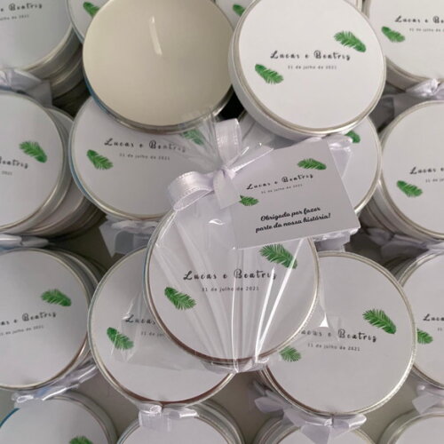 Lembrança para Casamento Vela Aromática