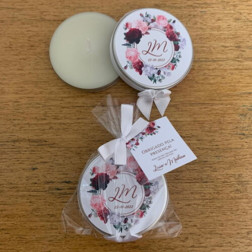Lembrança para Casamento Vela Aromática