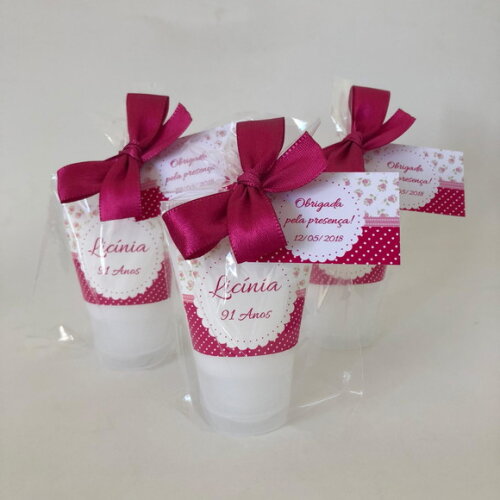 Lembrança para Madrinha de Casamento Floral Pink