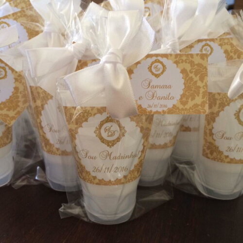 Lembrança para Madrinha de Casamento hidratante Ouro