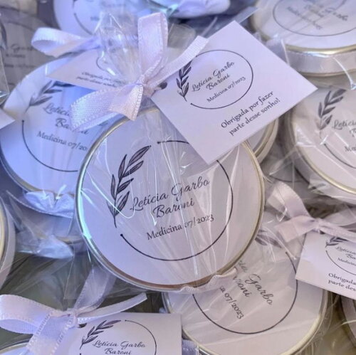 Lembrança Vela Aromática com 2 Pavios