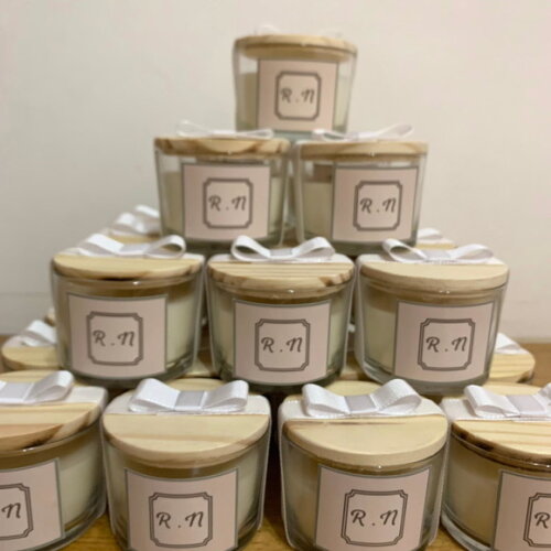 Lembrança Vela Vegetal Aromática Pote Vidro
