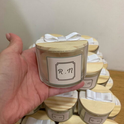 Lembrança Vela Vegetal Aromática Pote Vidro