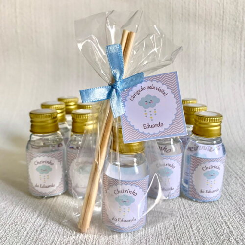 Lembrancinha Aromatizador Chuva de Bençãos azul