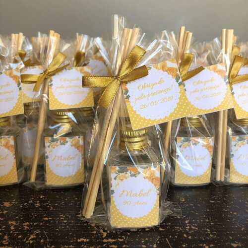Lembrancinha Aromatizador Vidro 30ml Aniversário