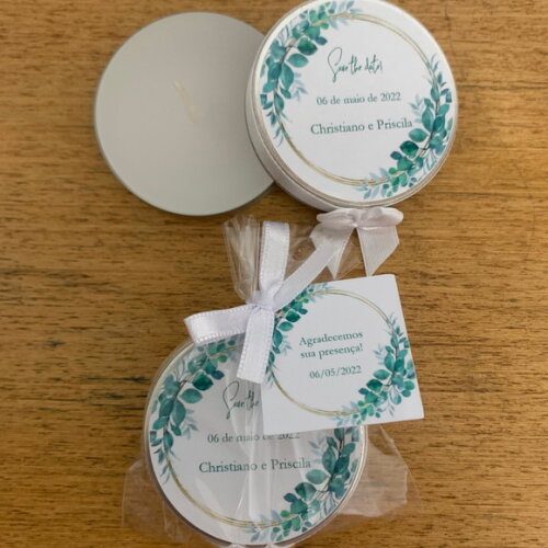 Lembrancinha Casamento Vela Aromática