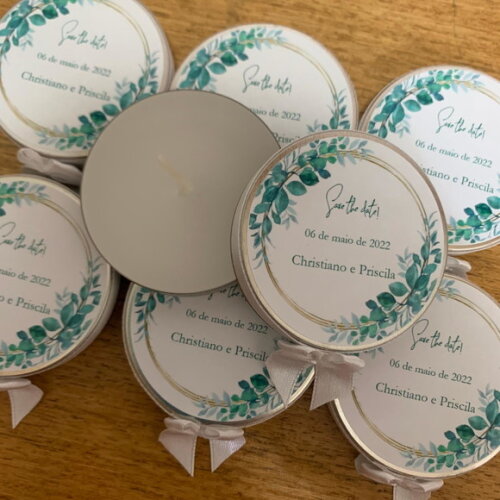 Lembrancinha Casamento Vela Aromática