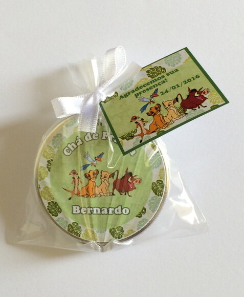 Lembrancinha Chá de Bebê Rei Leão