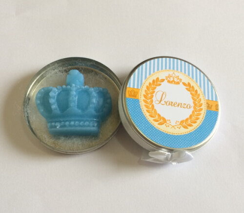 Lembrancinha Latinhas Mint to be Príncipe Azul