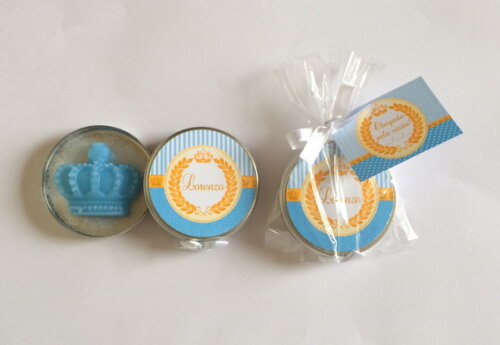 Lembrancinha Latinhas Mint to be Príncipe Azul