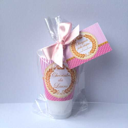 Lembrancinha Maternidade Hidratante Princesa Rosa