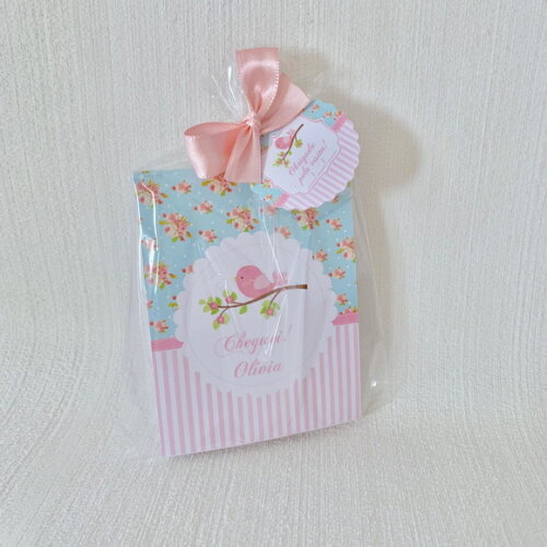 Lembrancinha Maternidade Mini Bloco personalizado Passarinho