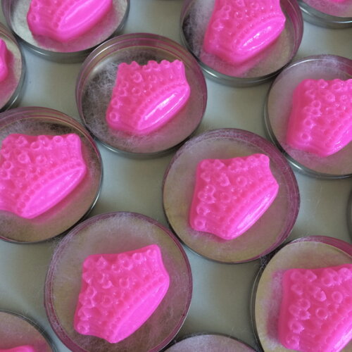 Lembrancinha Maternidade sabonete coroa Princesa Rosa