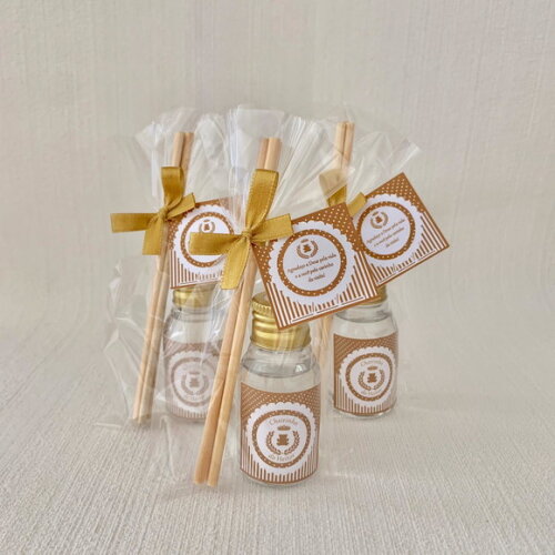 Lembrancinha Nascimento Aromatizador Ursinho Rei Dourado