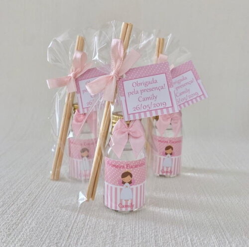 Lembrancinha p/ 1 Comunhão Aromatizador Anjinha Rosa