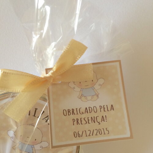 Lembrancinha p/ Batizado - Vela Aromática