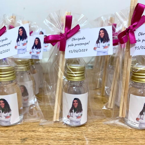 Mini Aromatizador Lembrancinha Formatura Medicina com Foto