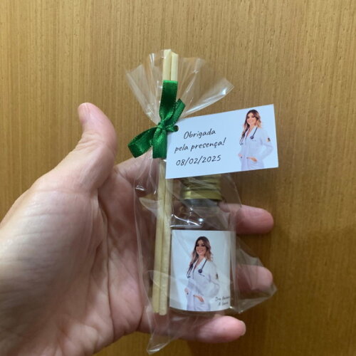 Mini Aromatizador Lembrancinha Formatura Medicina com Foto