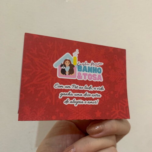 Mini Calendário de Mesa Natal