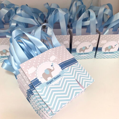 Sacolinha personalizada Aniversário Elefantinho