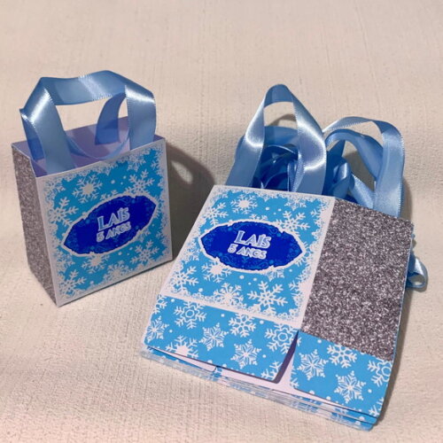 Sacolinha personalizada Aniversário Frozen