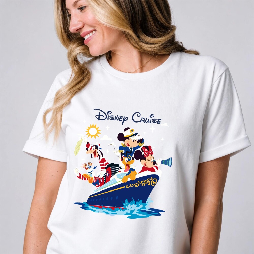 Kit Camiseta Disney Cruise Navio Cruzeiro Personagens Algodão