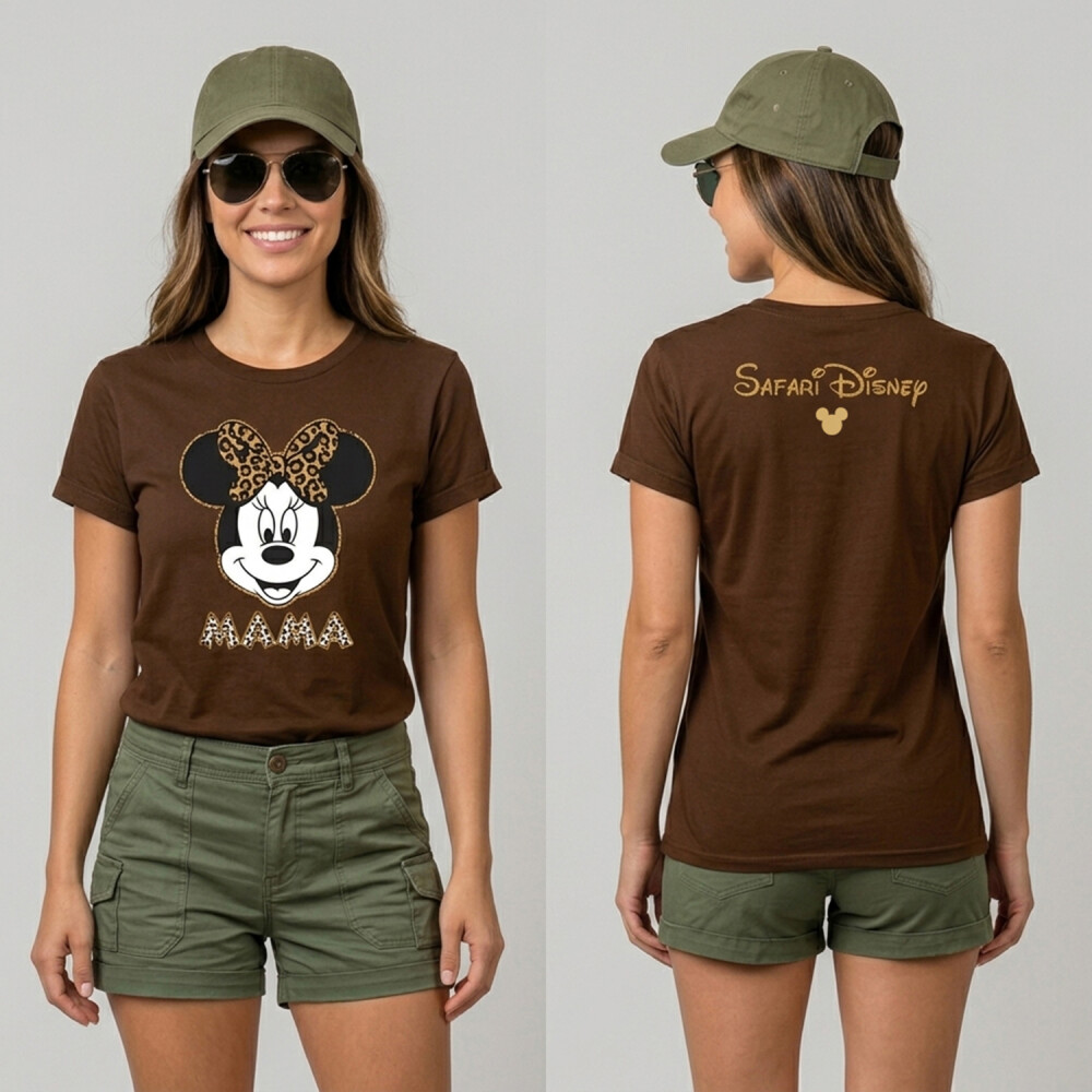 Kit Camiseta Viagem Disney Animal Kingdom Safari Mickey Minnie Lo