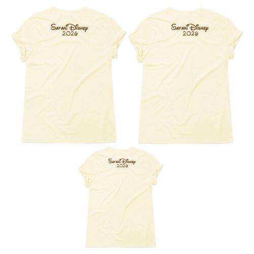 Kit Camiseta Disney Safari Animal Kingdom Mickey Minnie Algodão