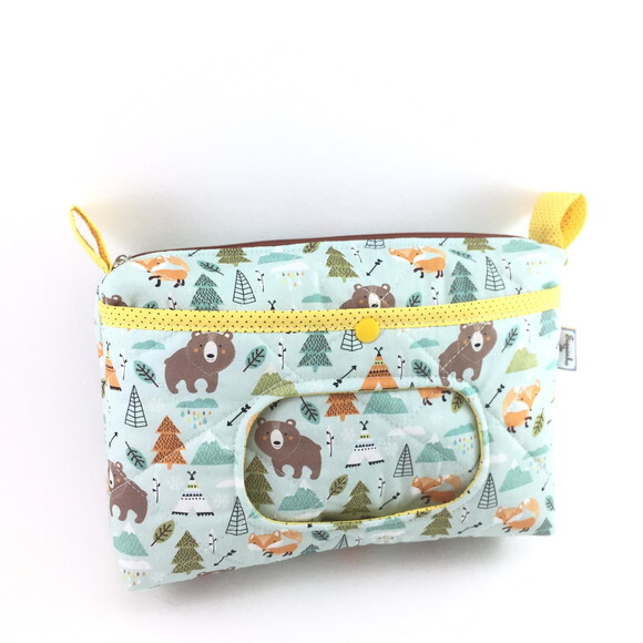 Necessaire Porta Lenço Umedecido (Solicitar estampas)