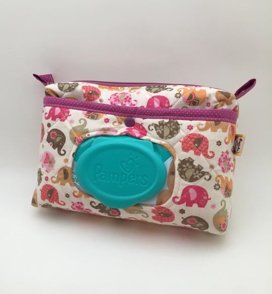 Necessaire Porta Lenço Umedecido (Solicitar estampas)