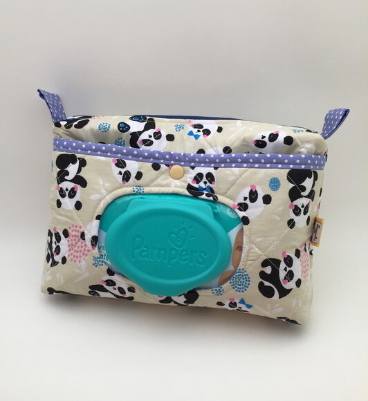 Necessaire Porta Lenço Umedecido (Solicitar estampas)
