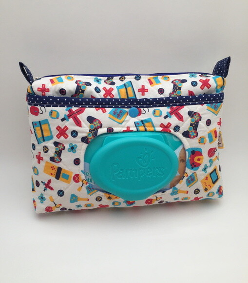 Necessaire Porta Lenço Umedecido (Solicitar estampas)