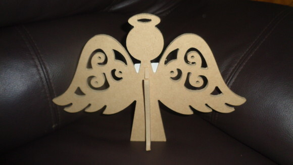 Anjo em MDF-